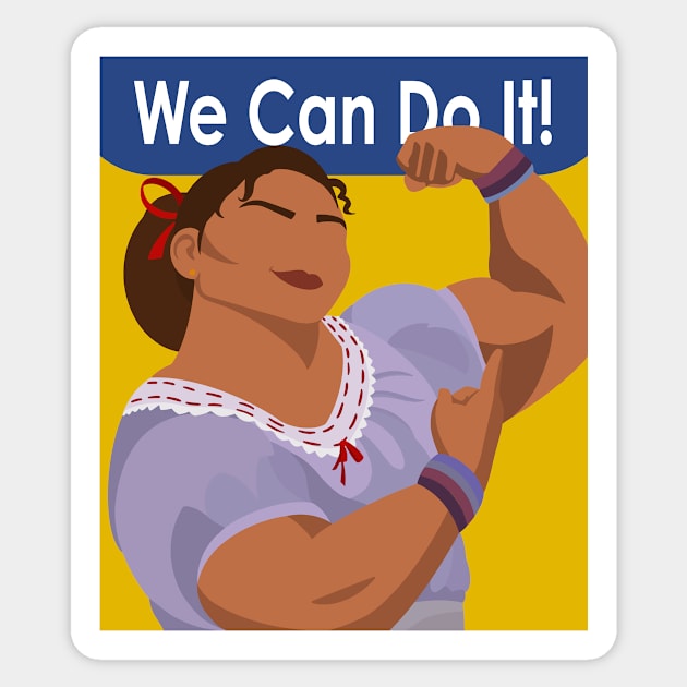 We Can Do It! (Luisa) Sticker by PaprikaPanda